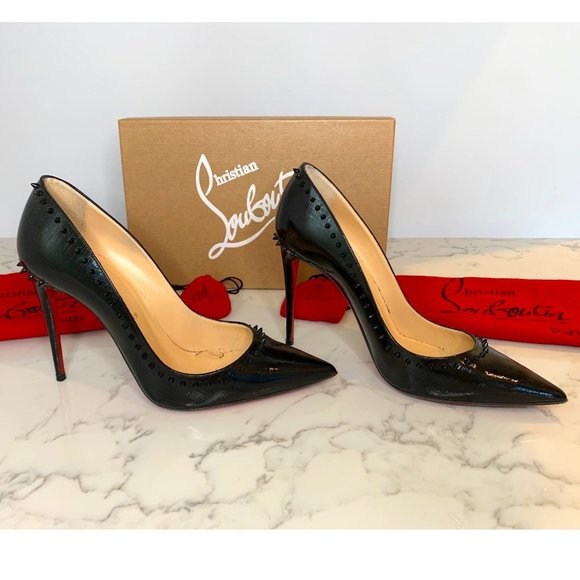 Christian Louboutin Black Anjalina Pumps